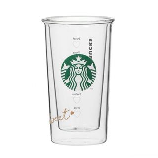 スターバックスコーヒー(Starbucks Coffee)のスターバックス バレンタイン 2023 耐熱ダブルウォールグラス 355ml(グラス/カップ)