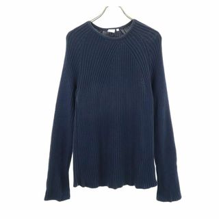 アルマーニエクスチェンジ(ARMANI EXCHANGE)のアルマーニエクスチェンジ 90s オールド 長袖 セーター L ネイビー系 ARMANI EXCHANGE ニット レディース 古着 【240117】(ニット/セーター)