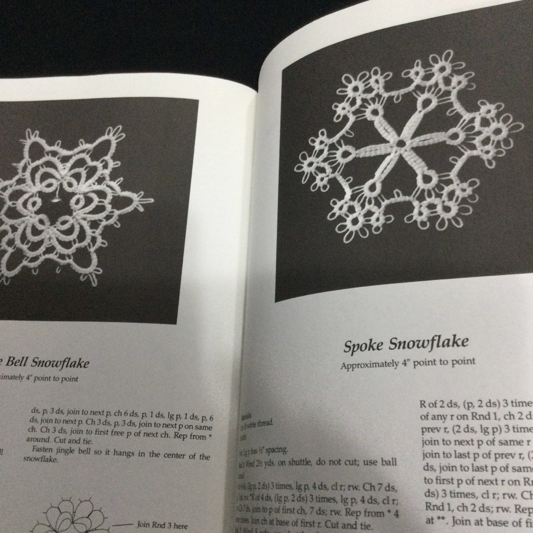 タティングレース　雪の結晶　洋書　英語　タティング　Tatting パターン エンタメ/ホビーの本(洋書)の商品写真