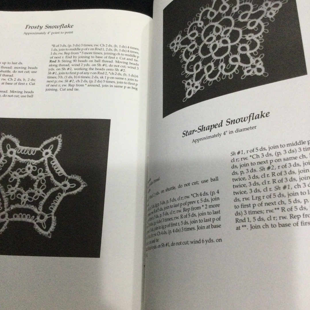 タティングレース　雪の結晶　洋書　英語　タティング　Tatting パターン エンタメ/ホビーの本(洋書)の商品写真