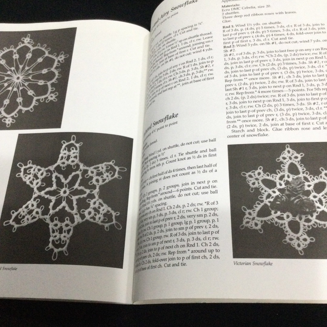 タティングレース　雪の結晶　洋書　英語　タティング　Tatting パターン エンタメ/ホビーの本(洋書)の商品写真