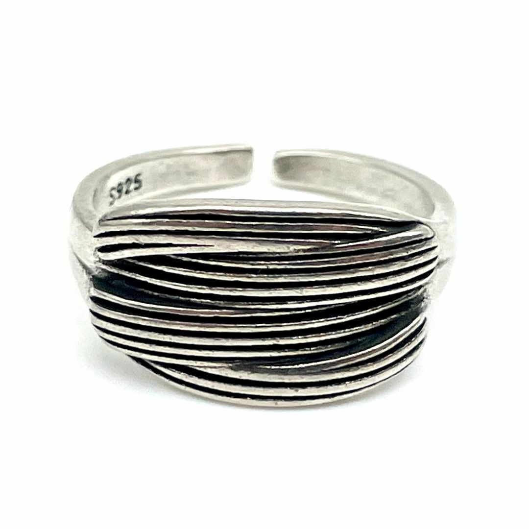 リング メンズ 指輪 16号 シルバー925 オープンリング 【PN3330】 メンズのアクセサリー(リング(指輪))の商品写真