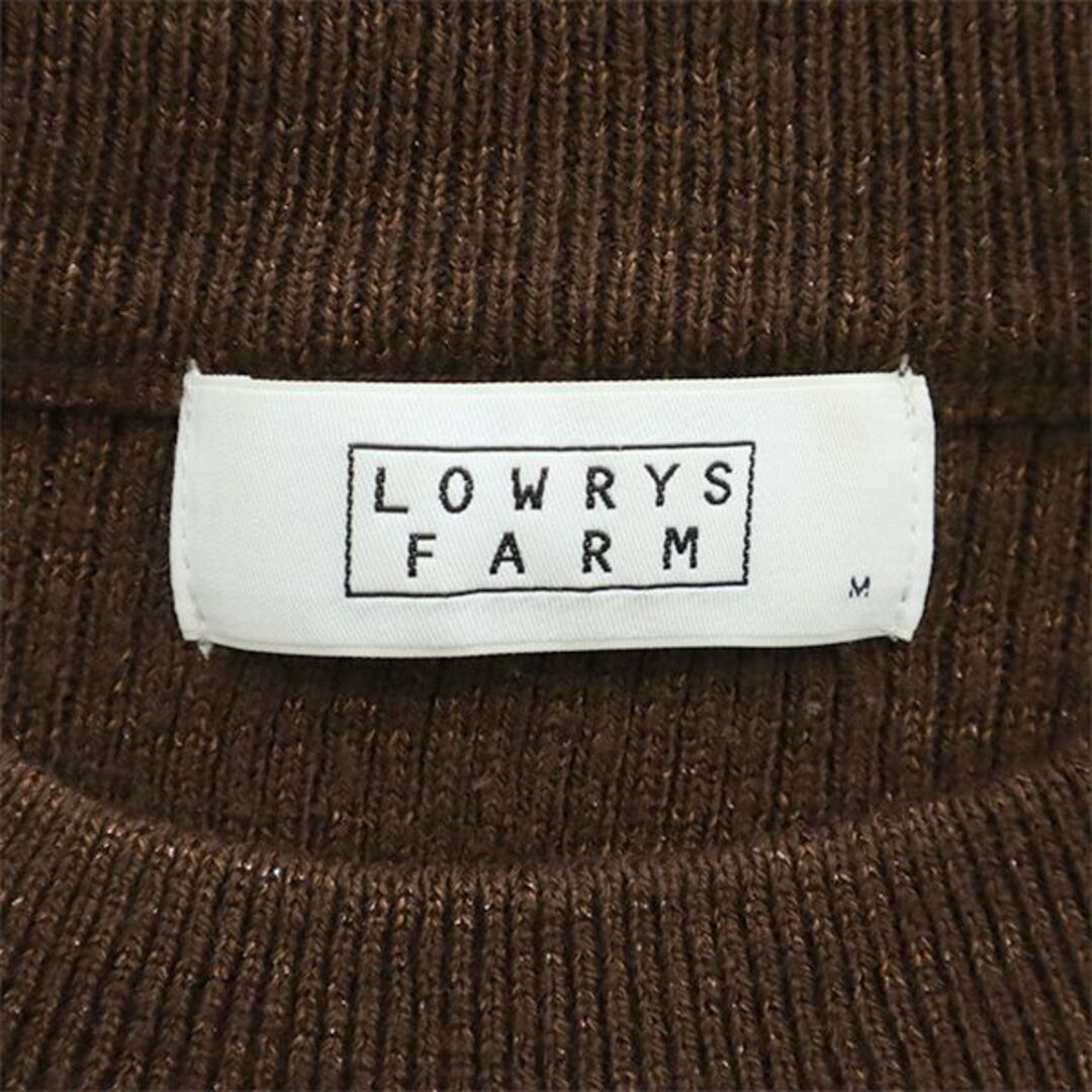 LOWRYS FARM(ローリーズファーム)のローリーズファーム 長袖 セーター M ブラウン LOWRYS FARM ラメ ニット レディース 古着 【240117】 レディースのトップス(ニット/セーター)の商品写真