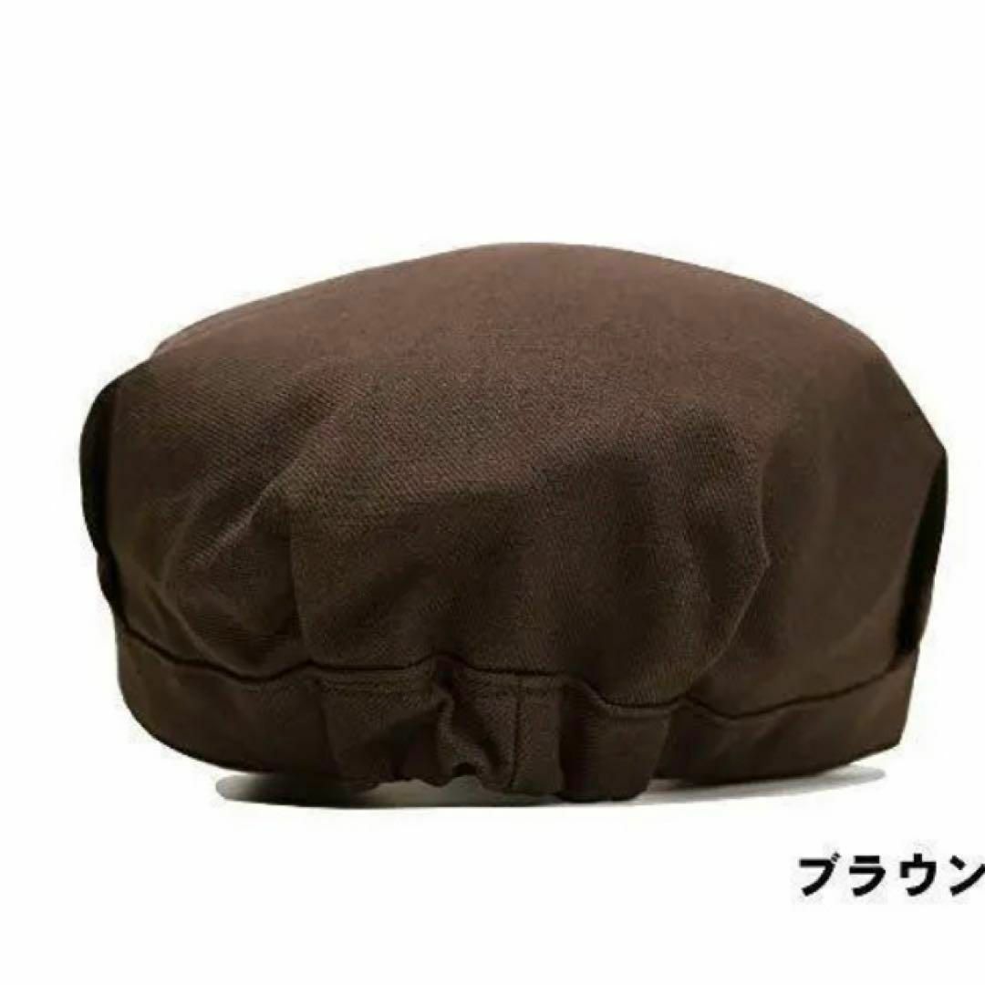 帽子 レディース キャップ ークキャップ 無地 タック ブラウン レディースの帽子(キャップ)の商品写真