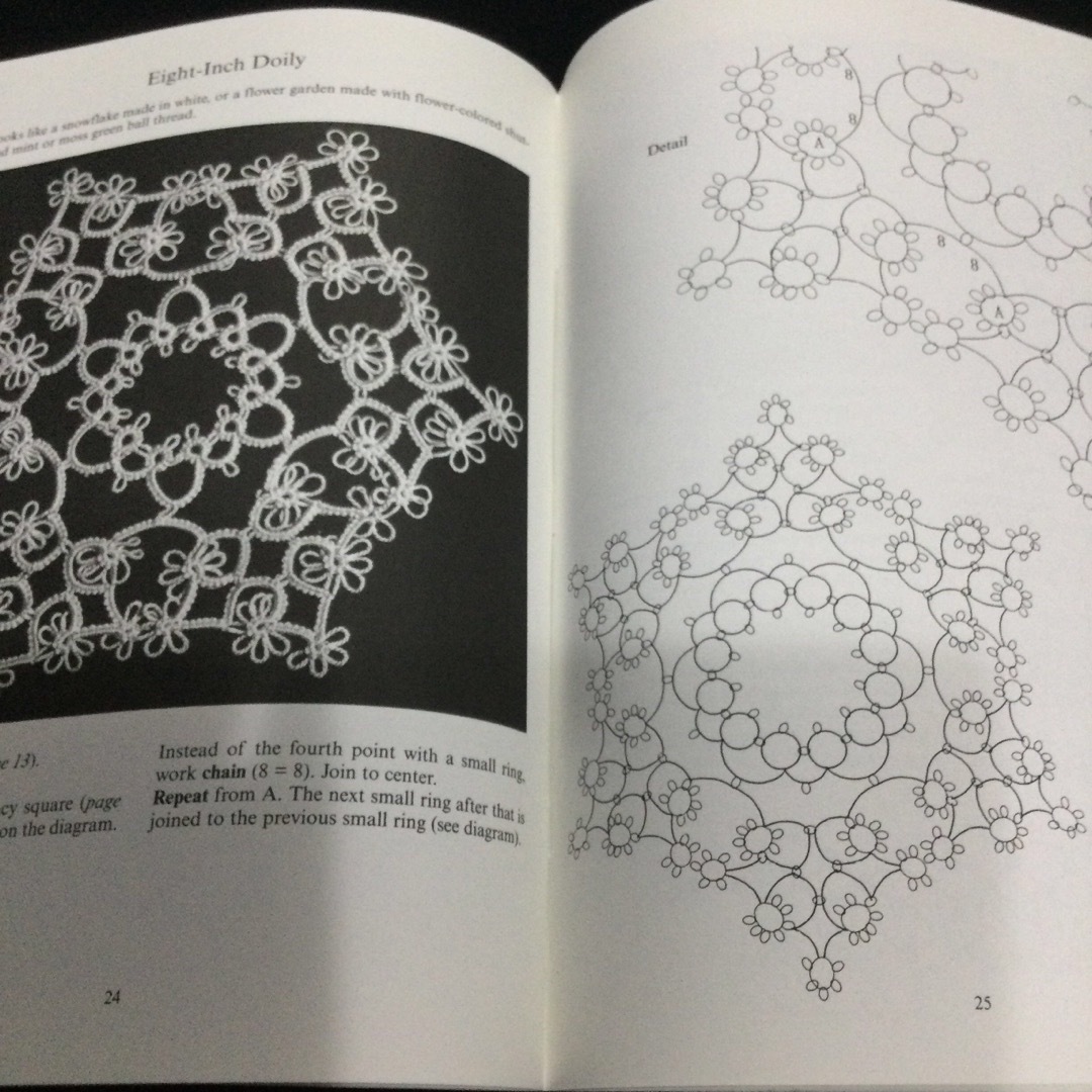 Easy Tatting 洋書　英語　図案集　タティング　タティングレース　手芸 エンタメ/ホビーの本(洋書)の商品写真