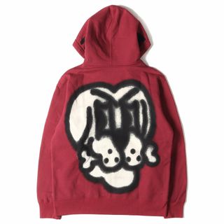 シュプリーム(Supreme)のSupreme シュプリーム パーカー サイズ:M スプレー グラフィック ジップ スウェット パーカー Bone Zip Up Sweatshirt カーディナル トップス フーディー スウェットシャツ【メンズ】【中古】(パーカー)