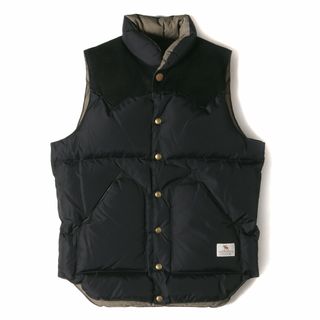 ネイバーフッド(NEIGHBORHOOD)のNEIGHBORHOOD ネイバーフッド ダウン ベスト サイズ:S Rocky Mountain Featherbed ロッキーマウンテン スウェードヨーク ダウンベスト ROCKY MOUNTAIN / N-DOWN VEST ブラック 黒 アウター ジャケット ブルゾン コラボ【メンズ】【中古】(ダウンベスト)