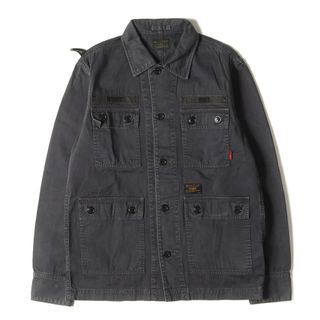 ダブルタップス(W)taps)のWTAPS ダブルタップス ジャケット サイズ:M オーバーダイ加工 コットンツイル ジャングル シャツジャケット JUNGLE L/S ブラック 黒 アウター ブルゾン【メンズ】【中古】(その他)