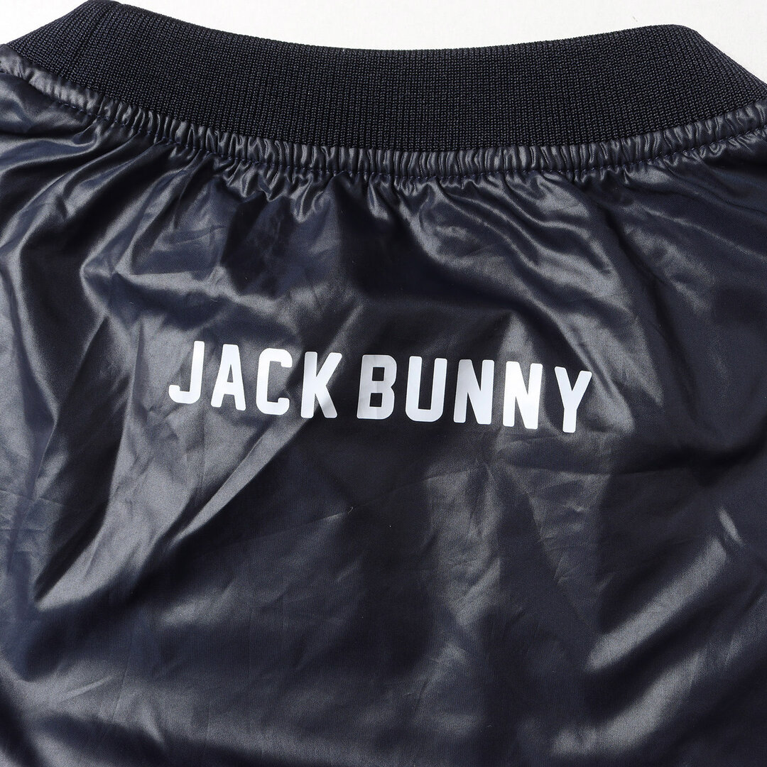 JACK BUNNY!!(ジャックバニー)のJack Bunny ジャックバニー ブルゾン サイズ:4 2WAY カレッジ ロゴ ポリ プルオーバー トップス ブルゾン スニード 裏メッシュ GOLF ゴルフ ウェア ネイビー 紺 アウター ジャケット【メンズ】【中古】 メンズのジャケット/アウター(その他)の商品写真