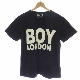 ボーイロンドン(Boy London)のBOY LONDON Tシャツ カットソー 半袖 ロゴプリント S 黒 ブラック(Tシャツ/カットソー(半袖/袖なし))