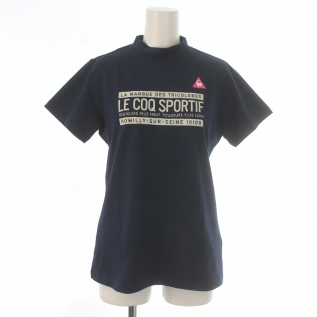 le coq sportif(ルコックスポルティフ)のルコックスポルティフ Tシャツ カットソー 半袖 ハイネック L 紺 スポーツ/アウトドアのスポーツ/アウトドア その他(その他)の商品写真