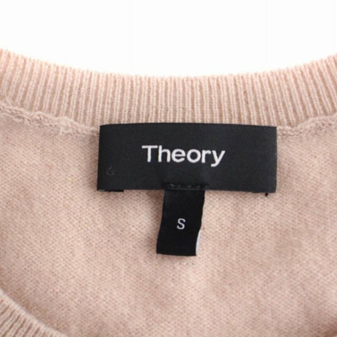 theory(セオリー)のセオリー ニット セーター 長袖 クルーネック 薄手 カシミヤ S ピンク レディースのトップス(ニット/セーター)の商品写真