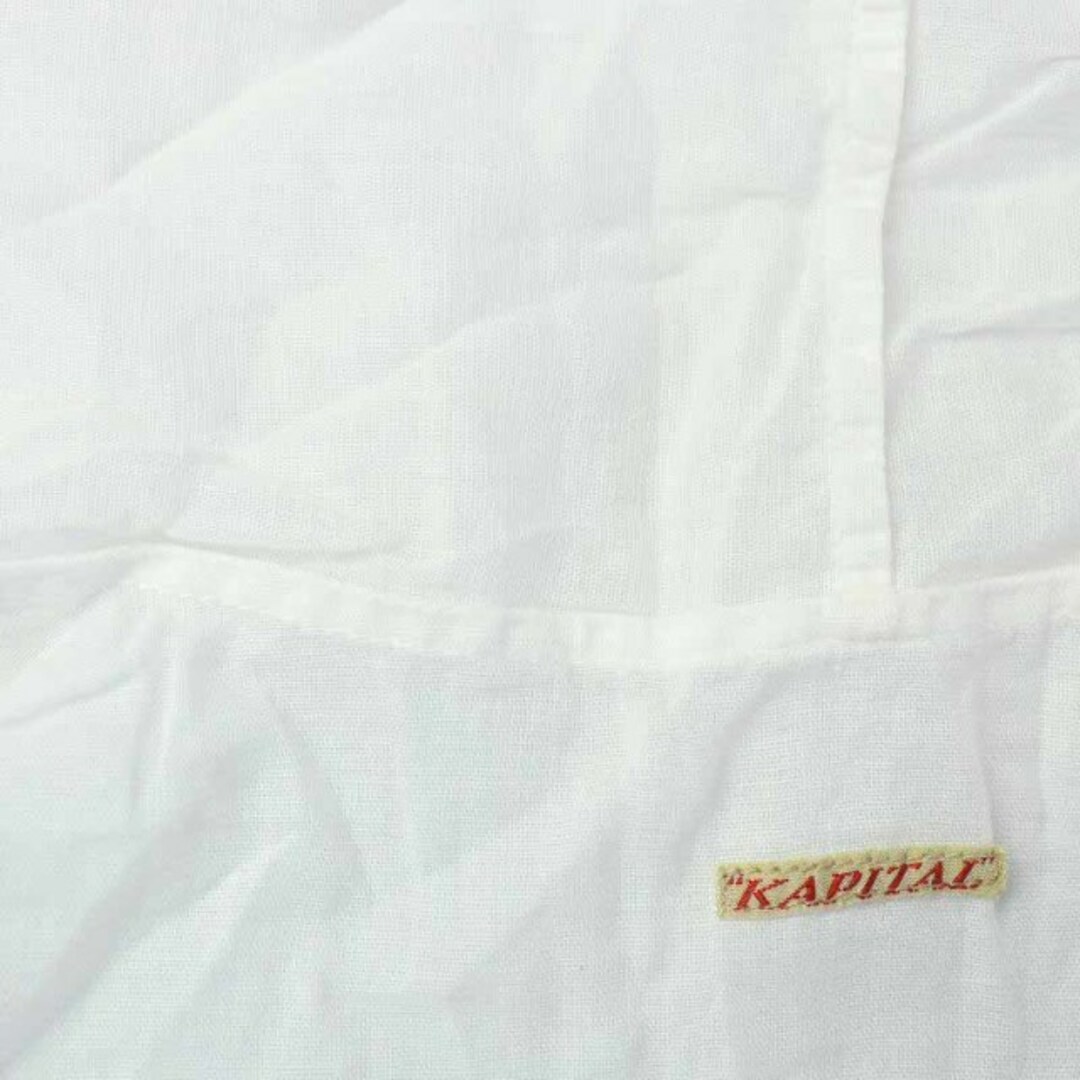 KAPITAL(キャピタル)のキャピタル ボレロ シャツ 七分袖 ショート シアー シースルー 薄手 XS 白 レディースのトップス(その他)の商品写真