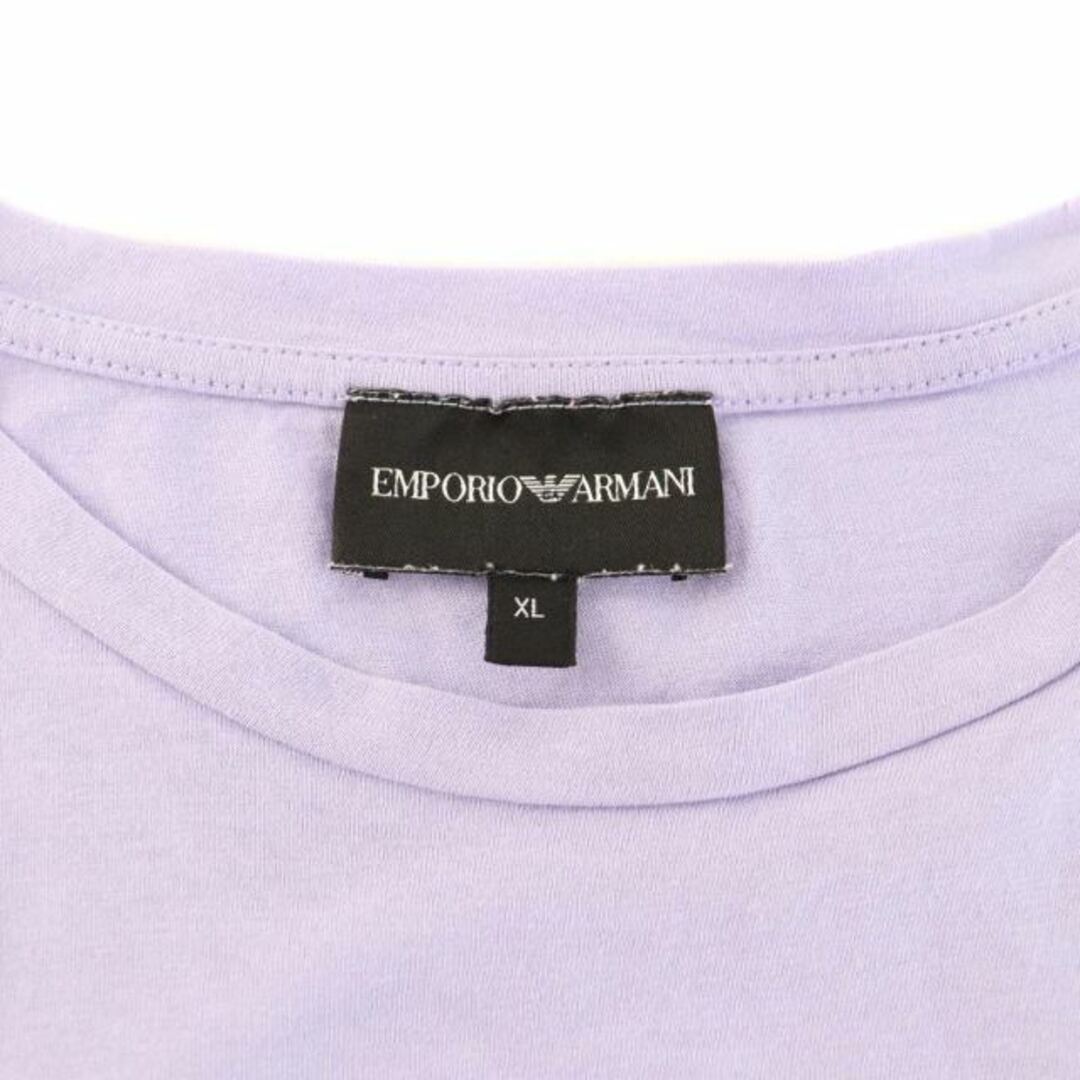 Emporio Armani(エンポリオアルマーニ)のEMPORIO ARMANI White Logo Print Cotton T メンズのトップス(Tシャツ/カットソー(半袖/袖なし))の商品写真