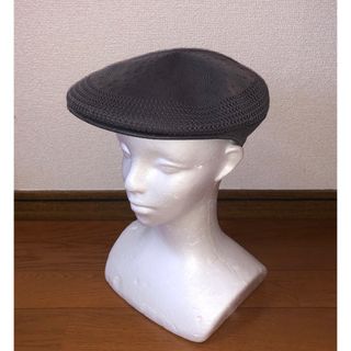 カンゴール(KANGOL)のS 美品 KANGOL ハンチングキャップ グレー 灰色 カンゴール ベレー帽(ハンチング/ベレー帽)