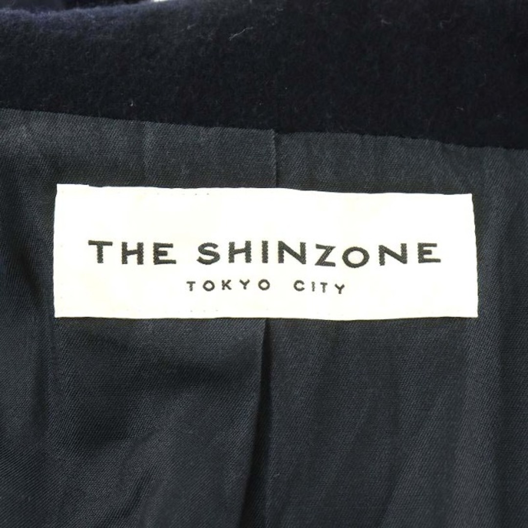 Shinzone(シンゾーン)のシンゾーン フレア ピーコート FLARE PEA COAT 34 S 紺 レディースのジャケット/アウター(ピーコート)の商品写真