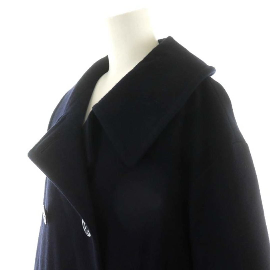 Shinzone(シンゾーン)のシンゾーン フレア ピーコート FLARE PEA COAT 34 S 紺 レディースのジャケット/アウター(ピーコート)の商品写真