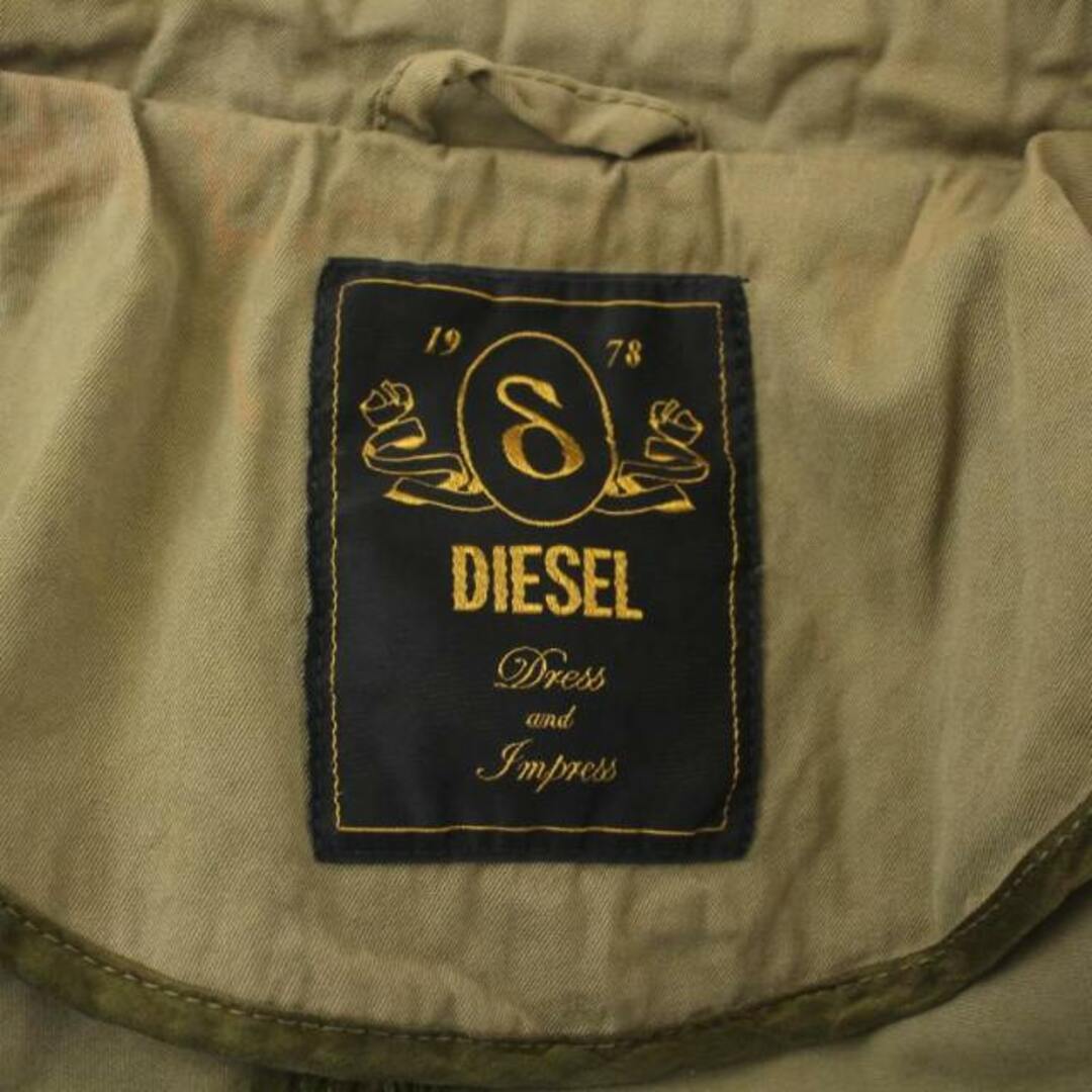 DIESEL(ディーゼル)のディーゼル ミリタリージャケット アウター ジップアップ ビジュー カーキ レディースのジャケット/アウター(その他)の商品写真