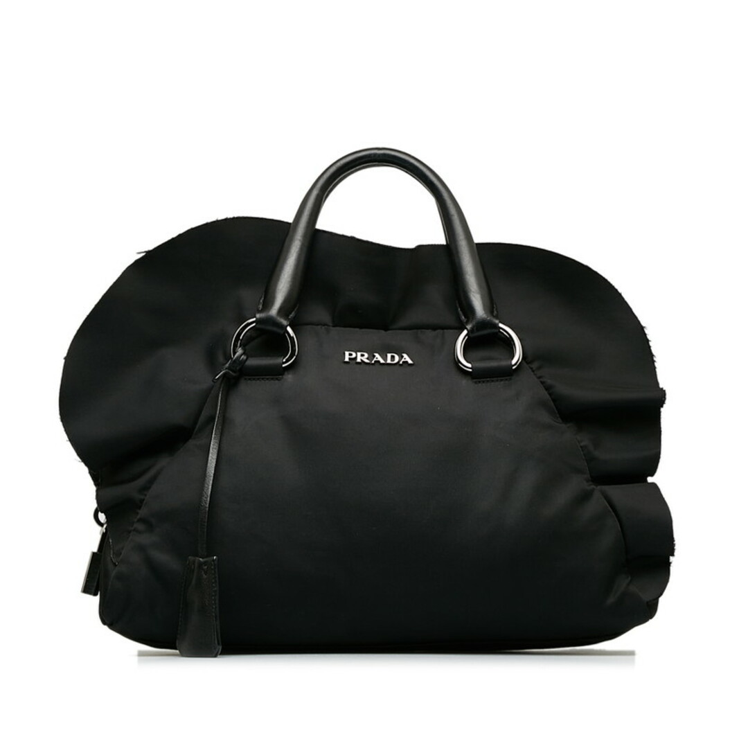 PRADA(プラダ)のプラダ フリル ハンドバッグ BL0546 ナイロン レディース PRADA 【1-0131271】 レディースのバッグ(ハンドバッグ)の商品写真