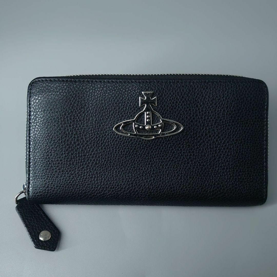 Vivienne Westwood(ヴィヴィアンウエストウッド)のヴィヴィアン ウエストウッド ケリー ジップラウンド ウォレット レザー オーブ レディースのファッション小物(財布)の商品写真