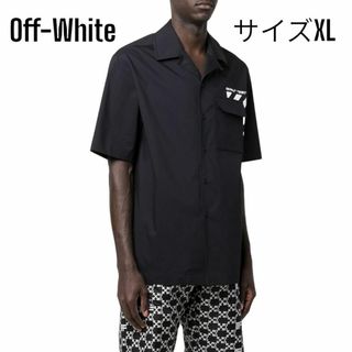 オフホワイト(OFF-WHITE)の価格約8万円【美品】22SSオフホワイトOff-Whiteオープンカラー シャツ(シャツ)