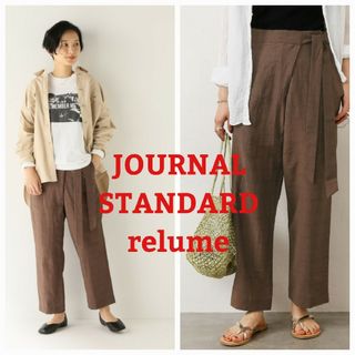 ジャーナルスタンダードレリューム(JOURNAL STANDARD relume)のジャーナルスタンダードレリューム リネンコットンナイロンラップパンツ(カジュアルパンツ)