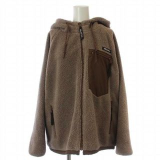 ミルクフェド(MILKFED.)のミルクフェド BOA SHORT HOODED JACKET フリース M 茶(その他)