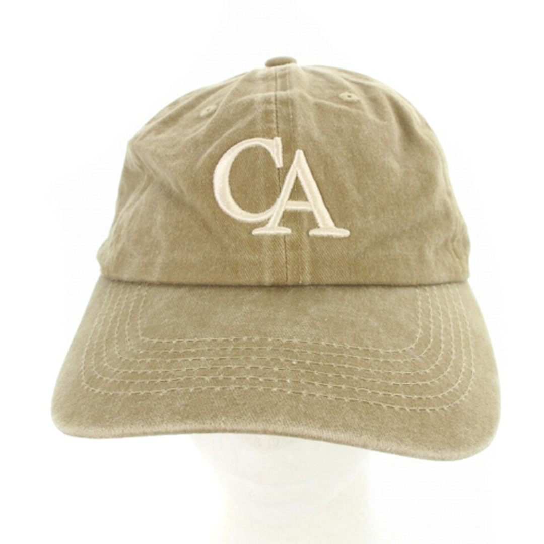 74cm頭周りグッドグリーフ CA WASHED CAPキャップ 帽子 ロゴ 茶色