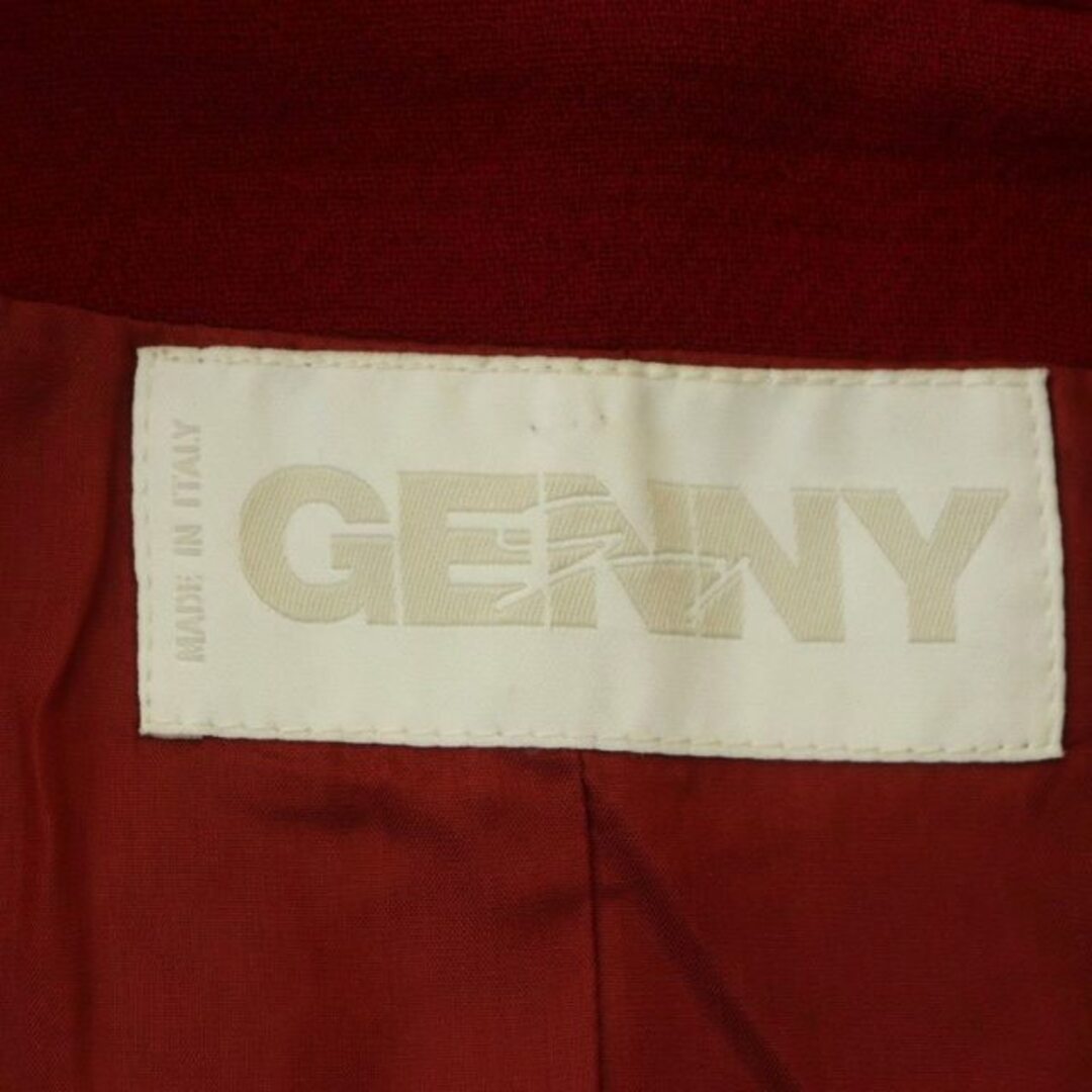 Genny(ジェニー)のジェニー GENNY ウールロングコート アウター 総裏地 I46 赤 レディースのジャケット/アウター(その他)の商品写真