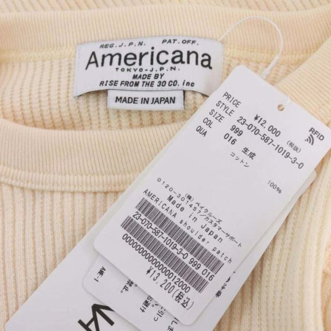 AMERICANA(アメリカーナ)のアメリカーナ 23AW ショルダーパッチプルオーバートップス カットソー レディースのトップス(カットソー(長袖/七分))の商品写真