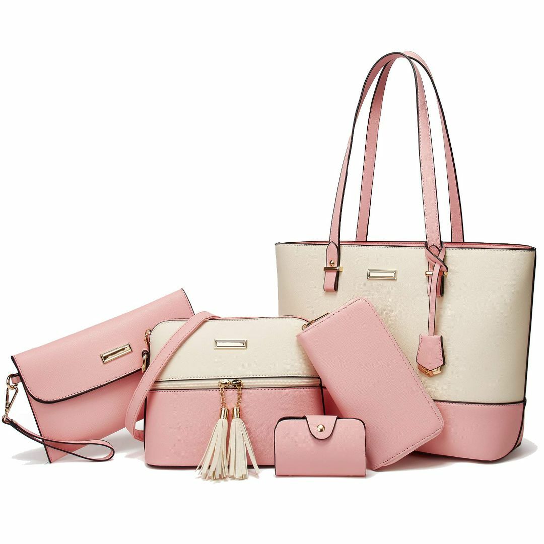 433インチウォレットクラッチ【色: 3-ホワイト＆ピンク】TcIFEレディースハンドバッグ ショルダーバッグ