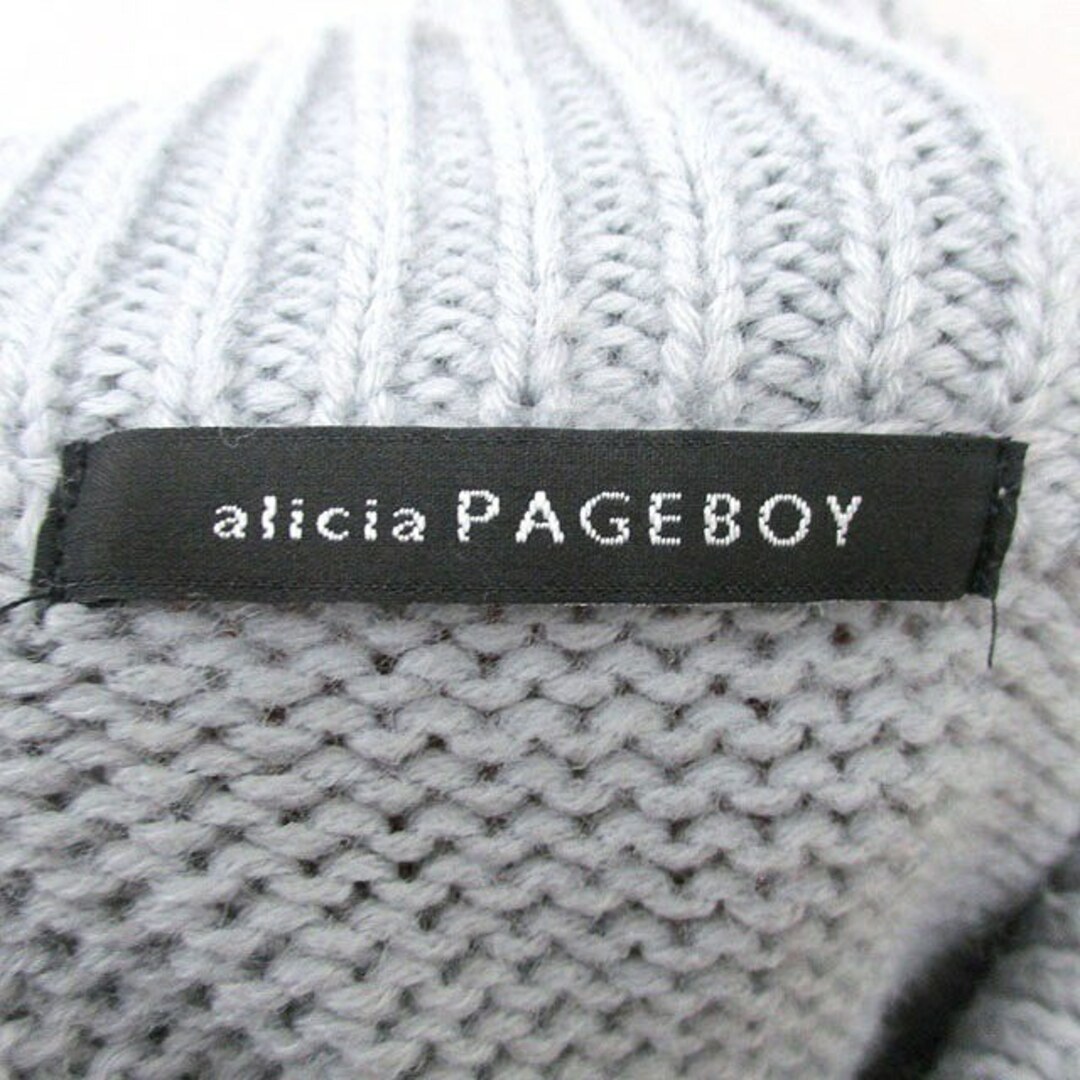 PAGEBOY(ページボーイ)のページボーイ  ニット セーター 長袖 ハイネック シンプル F グレー レディースのトップス(ニット/セーター)の商品写真