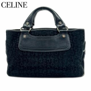 セリーヌ(celine)のセリーヌ Cマカダム ブギー レザー ハンドバッグ トート レディース ブラック(ハンドバッグ)