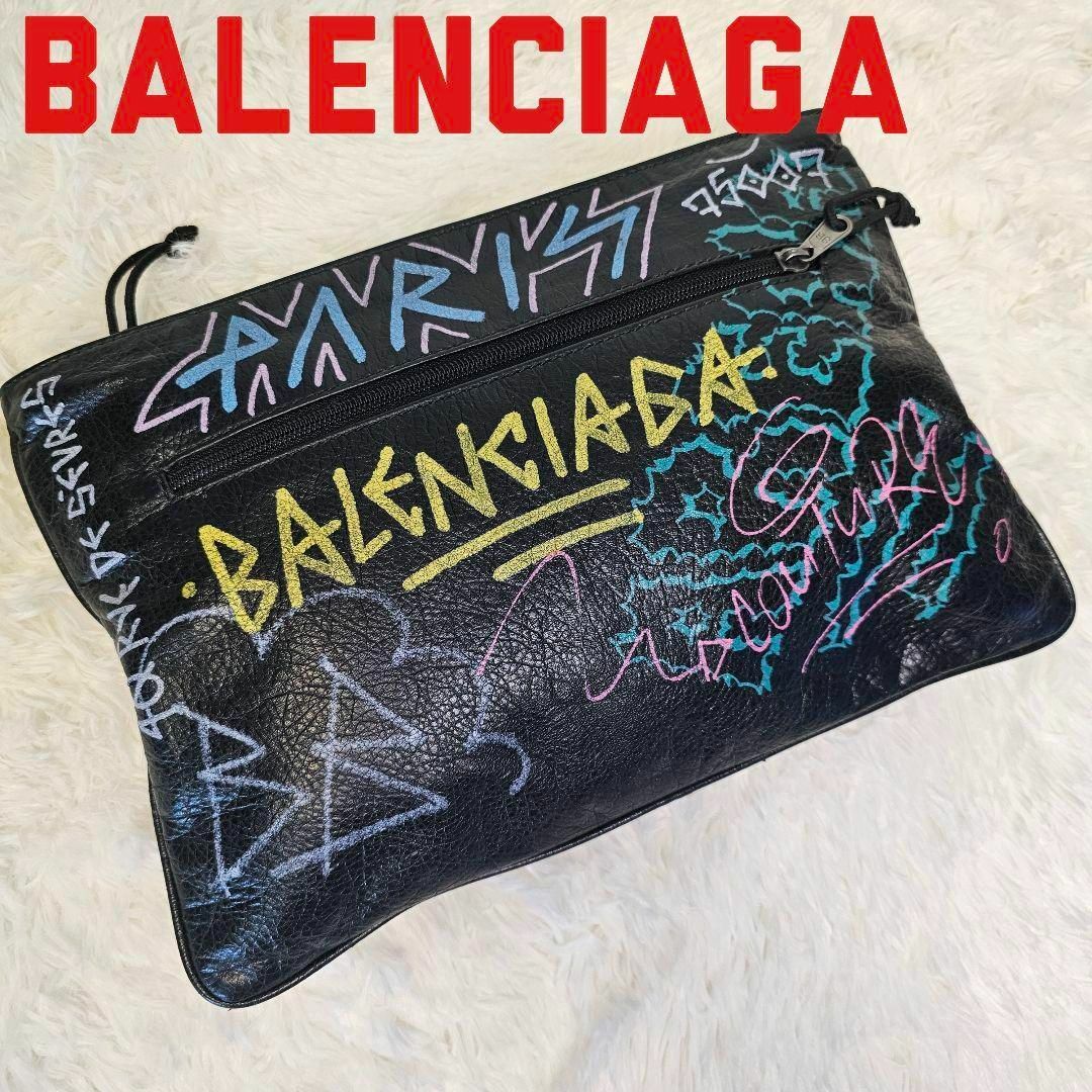 バッグバレンシアガ BALENCIAGA グラフィティ  クラッチバッグ ポーチ