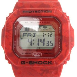 ジーショック(G-SHOCK)のカシオジーショック G-ライド 腕時計 ウォッチ デジタル ハイビスカス柄 赤(腕時計)