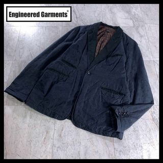 エンジニアードガーメンツ(Engineered Garments)のエンジニアードガーメンツ ジャガード ペイズリー 総柄 テーラードジャケット L(テーラードジャケット)