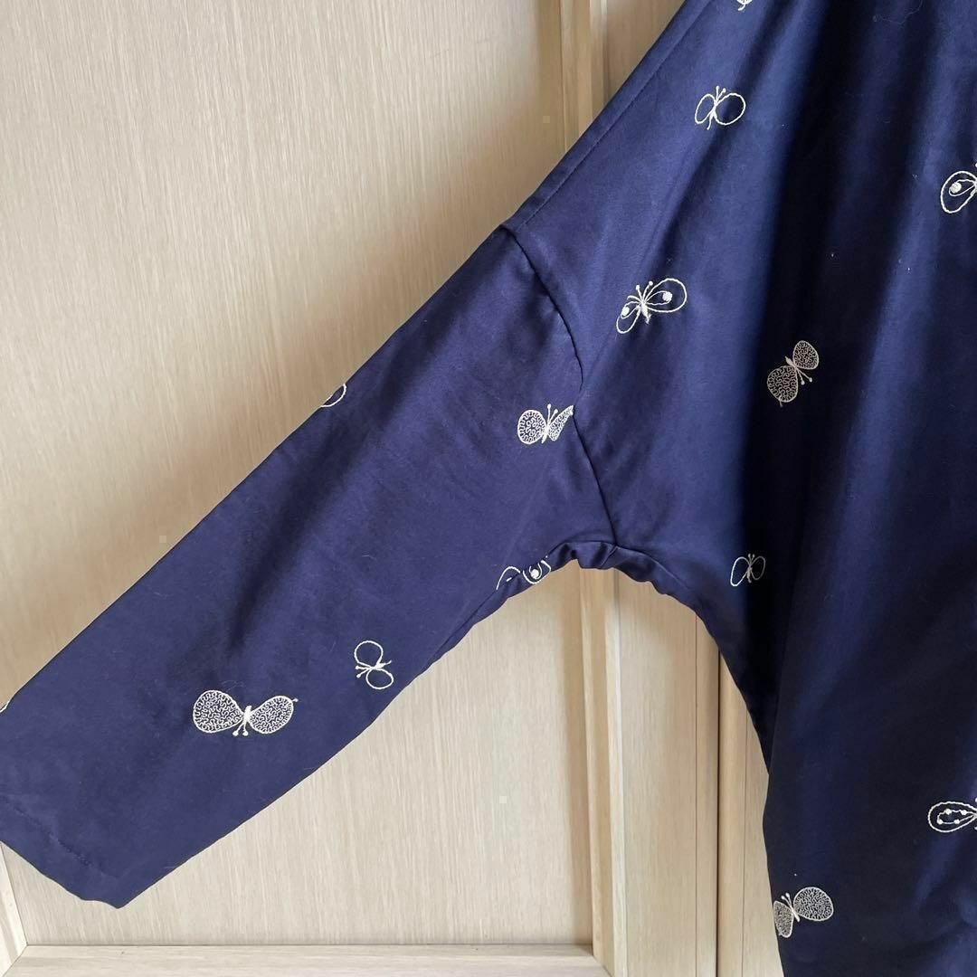 50 mina perhonen ミナ ペルホネン 花柄 ブラウス 蝶々 刺繍 50 mina perhonen ミナ ペルホネン 花柄 ブラウス 蝶々 刺繍