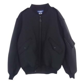 JUNYA WATANABE COMME des GARCONS MAN ジュンヤワタナベコムデギャルソンマン コート 23AW WL-J033 Wool Serge Bonding Blouson ウールサージ ボンディング ブルゾン MA-1 ブラック系 L【中古】(その他)