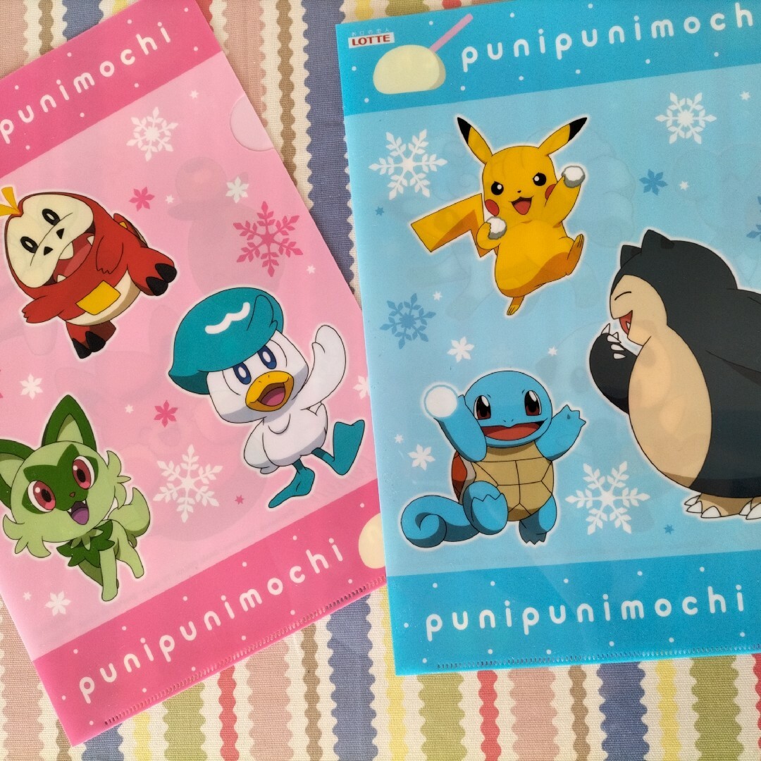 ポケモン　クリアファイル punipunimochi ロッテぷにぷにモチ エンタメ/ホビーのアニメグッズ(クリアファイル)の商品写真