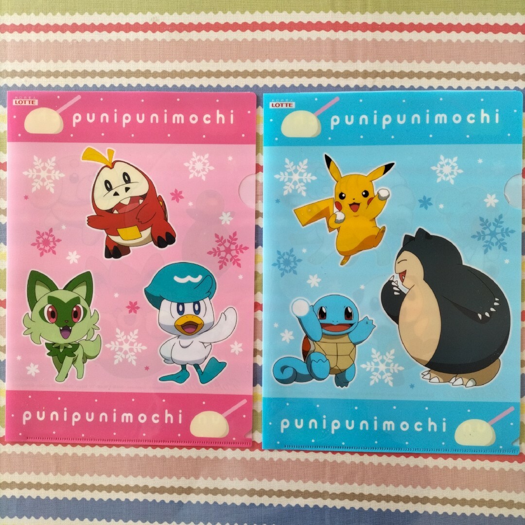 ポケモン　クリアファイル punipunimochi ロッテぷにぷにモチ エンタメ/ホビーのアニメグッズ(クリアファイル)の商品写真