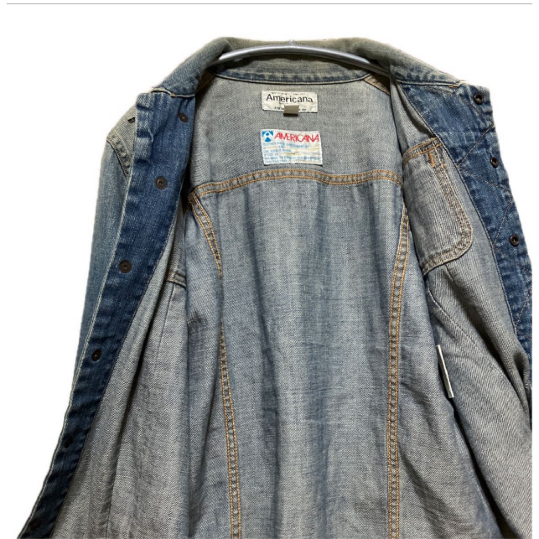 AMERICANA(アメリカーナ)のアメリカーナ　デニムシャツ　ジャケット　柔らかデニム　着心地良い　男女兼用 メンズのジャケット/アウター(Gジャン/デニムジャケット)の商品写真