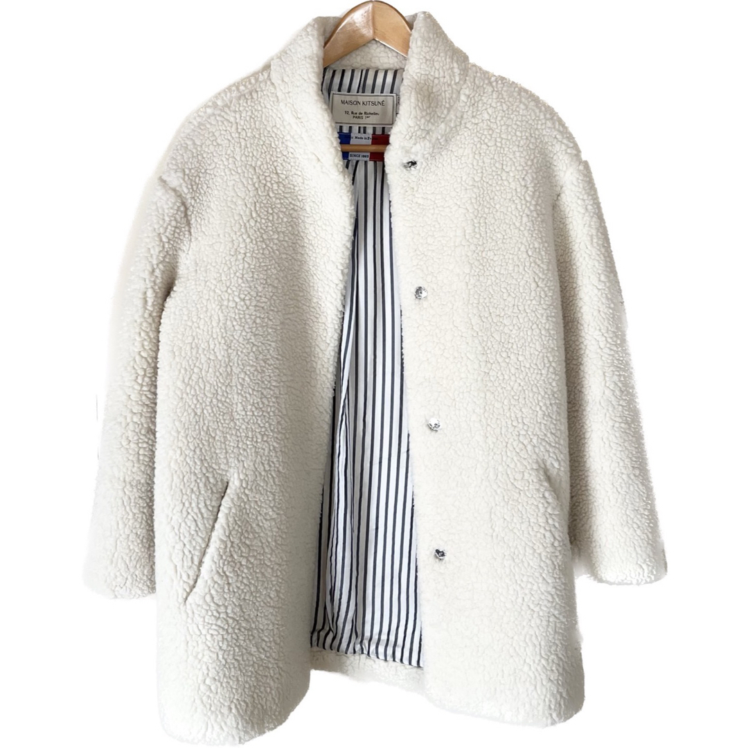 MAISON KITSUNE' - メゾンキツネ ボアコートの通販 by ringo MAISON KITSUNE' - メゾンキツネ ボアコートの通販 by ringo