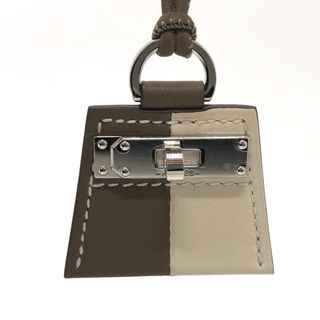 エルメス(Hermes)のエルメス HERMES モンプティケリー PM ネックレス ヴォースイフト ナタ/エトゥープ グレー系 未使用(ネックレス)