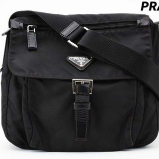 【毎週値下 限界価格に挑戦】 プラダ PRADA テスート ショートショルダー ショルダーバッグ ワンショルダー 肩掛け ブラック 黒色 レザー×ナイロン レディース 【 Bランク】 送料無料 当店通常価格 52800円