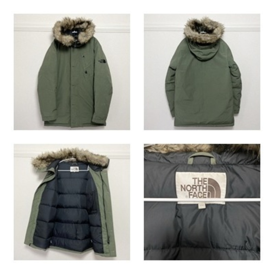 ☆THE NORTH FACE　ロングダウンジャケット　カーキ　メンズ　Ｌ59ｃｍ袖丈