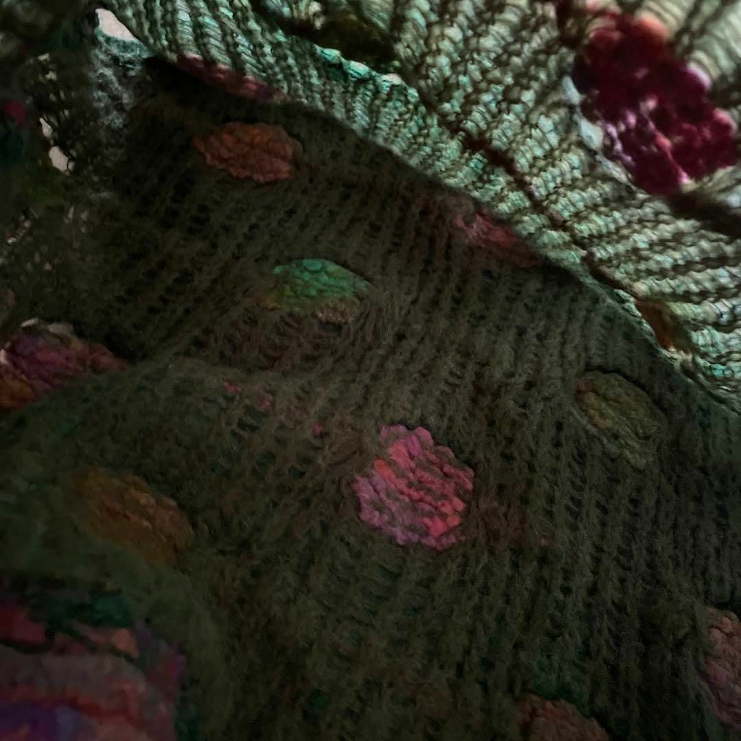 ニット セーター トップス シャツ ベスト 花柄 レディースのトップス(ニット/セーター)の商品写真