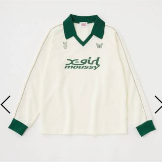 マウジー(moussy)のMOUSSY×X-girlコラボ♡ XG TEAM ユニフォーム♡ホワイト(Tシャツ(長袖/七分))