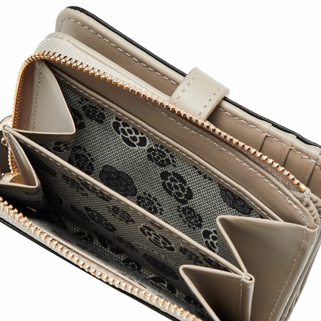 色: ブラッククレイサス Lファスナー二つ折り財布 ブランバッグ