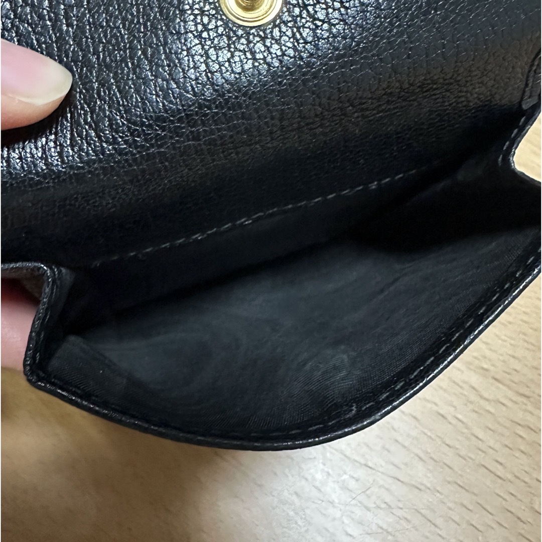 miumiu(ミュウミュウ)のmiumiu 折りたたみ財布 リボン 黒 レディースのファッション小物(財布)の商品写真