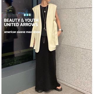 ビューティアンドユースユナイテッドアローズ(BEAUTY&YOUTH UNITED ARROWS)のBEAUTY&YOUTH UNITED ARROWS アメリカンスリーブマキシワ(ロングワンピース/マキシワンピース)